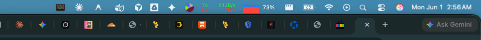 RizlDizl icon sitting in the macOS menu bar
